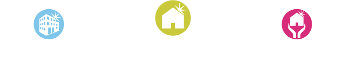 Logo das marcas House Shine, Office Shine e Ideal Shine